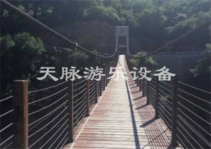 防腐木吊桥